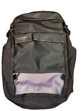 Timbuk2 Lane Commuter Backpack Water Resistant Bag Jet Black USED Travel Laptop